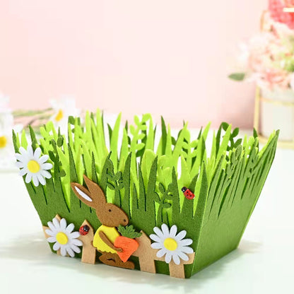 Green Decor Easter Basket