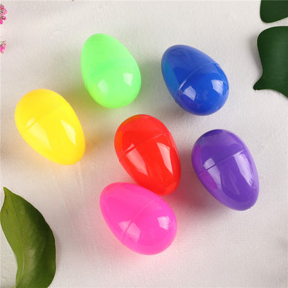 60Pcs Fillable Plastic Easter Egg Hunt Party Supply Pack Assorted Color