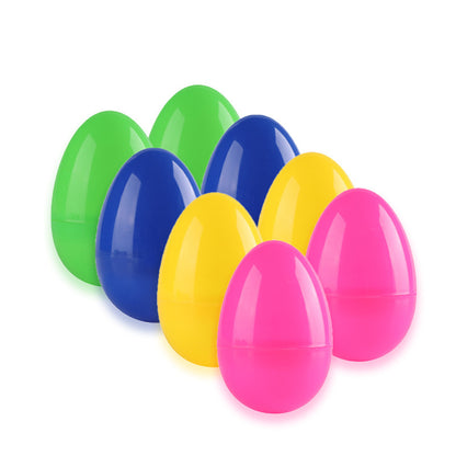 60Pcs Fillable Plastic Easter Egg Hunt Party Supply Pack Assorted Color