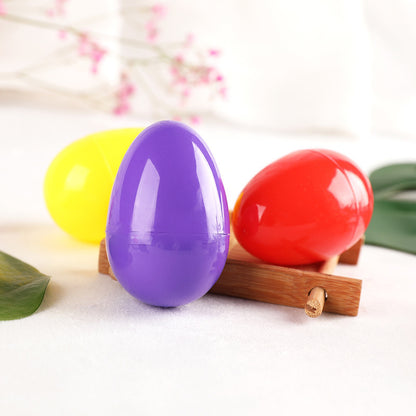 60Pcs Fillable Plastic Easter Egg Hunt Party Supply Pack Assorted Color