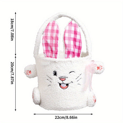 Easter Basket Rabbit Candy Bag Plush