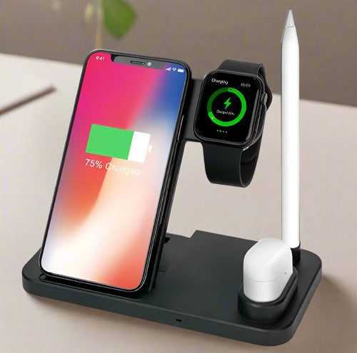 4 in 1 Wireless Charger Qi 10W Fast Charging