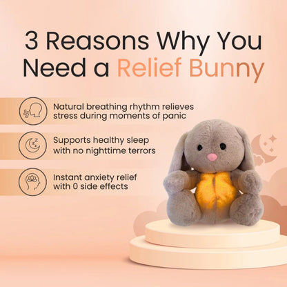 Breathing Sensory Rabbit Plush | Helps Anxiety & Stress Relief