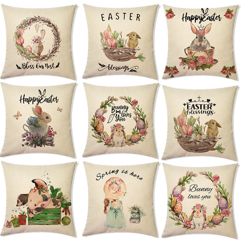 Easter Bunny Throw Pillows