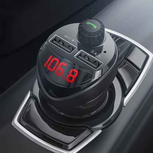 Dual USB Car Phone Charger with Audio Receiver