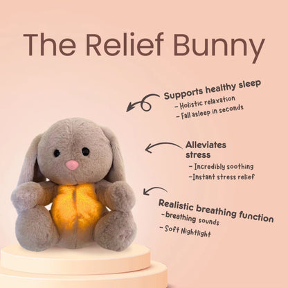 Breathing Sensory Rabbit Plush | Helps Anxiety & Stress Relief