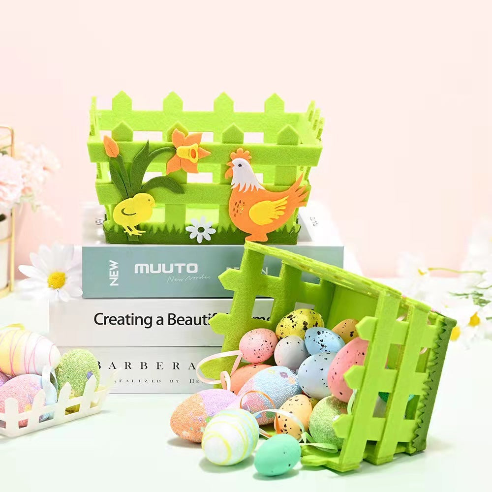 Green Decor Easter Basket