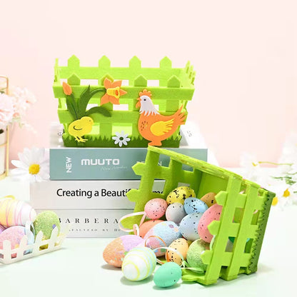 Green Decor Easter Basket