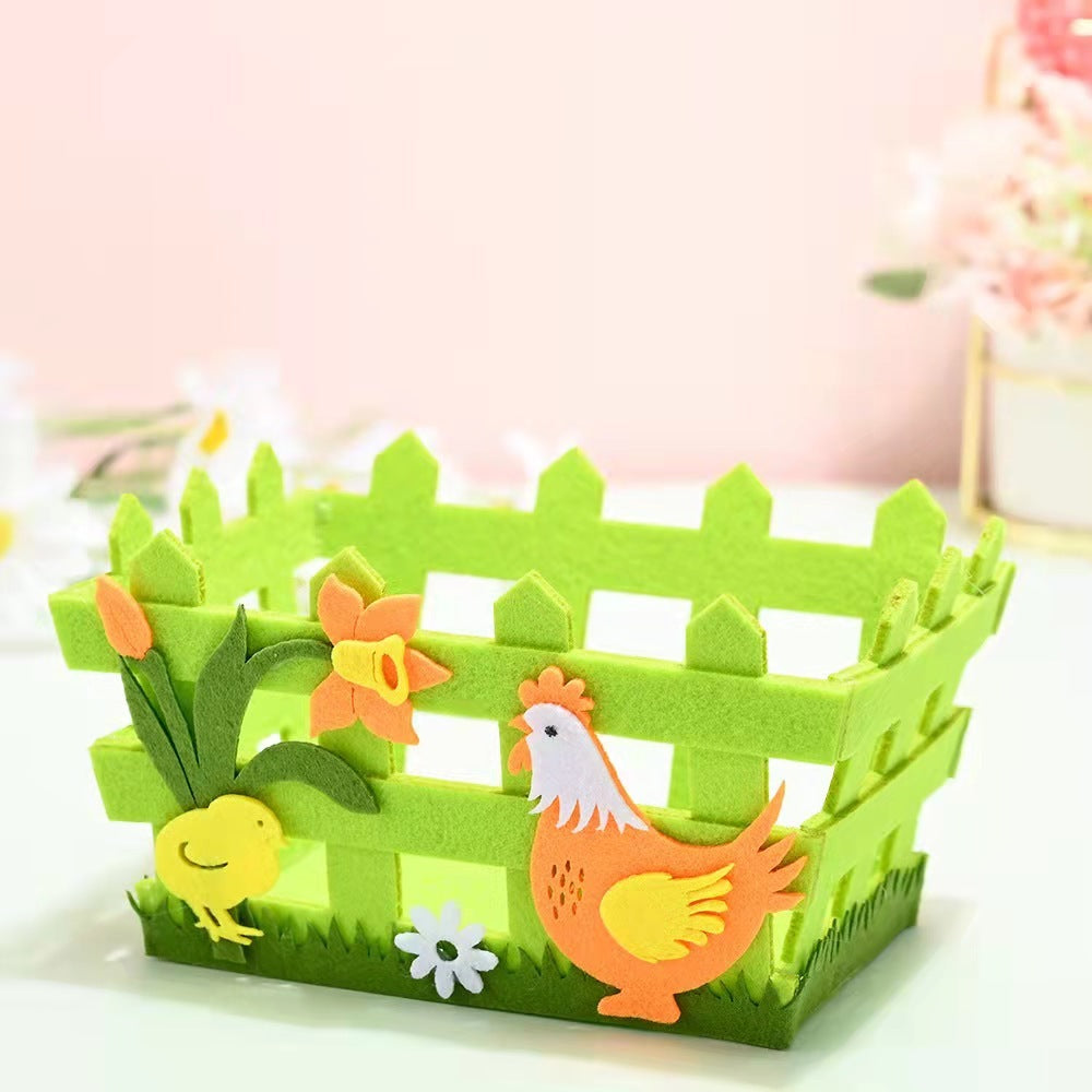 Green Decor Easter Basket