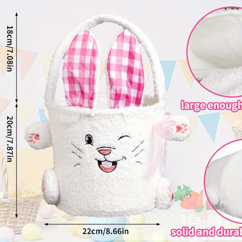 Easter Basket Rabbit Candy Bag Plush